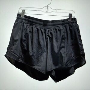 lululemon hotty hot shorts black sz 12